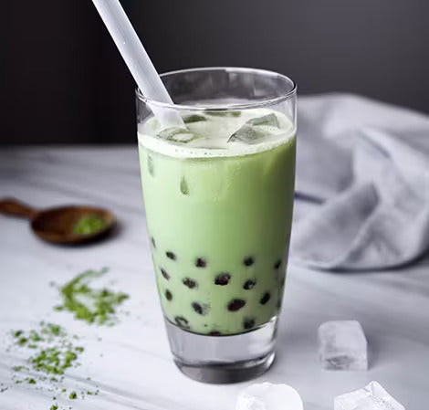 Iced Bubble Matcha Tea