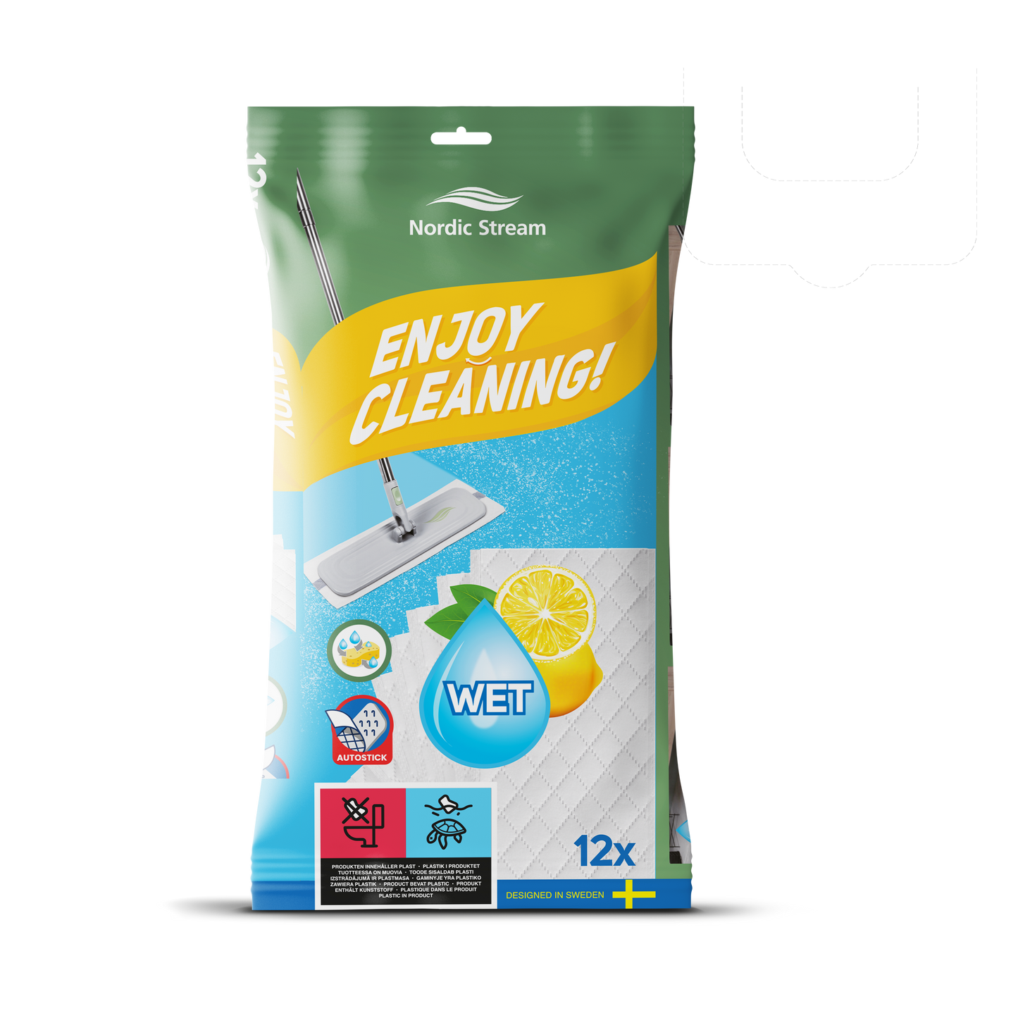 Nordic Stream Streamy Refill Cloth Wet 12pcs