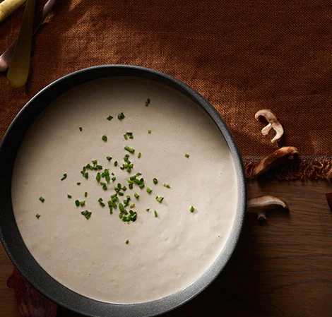 Wild Mushroom and Thyme Cream Soup