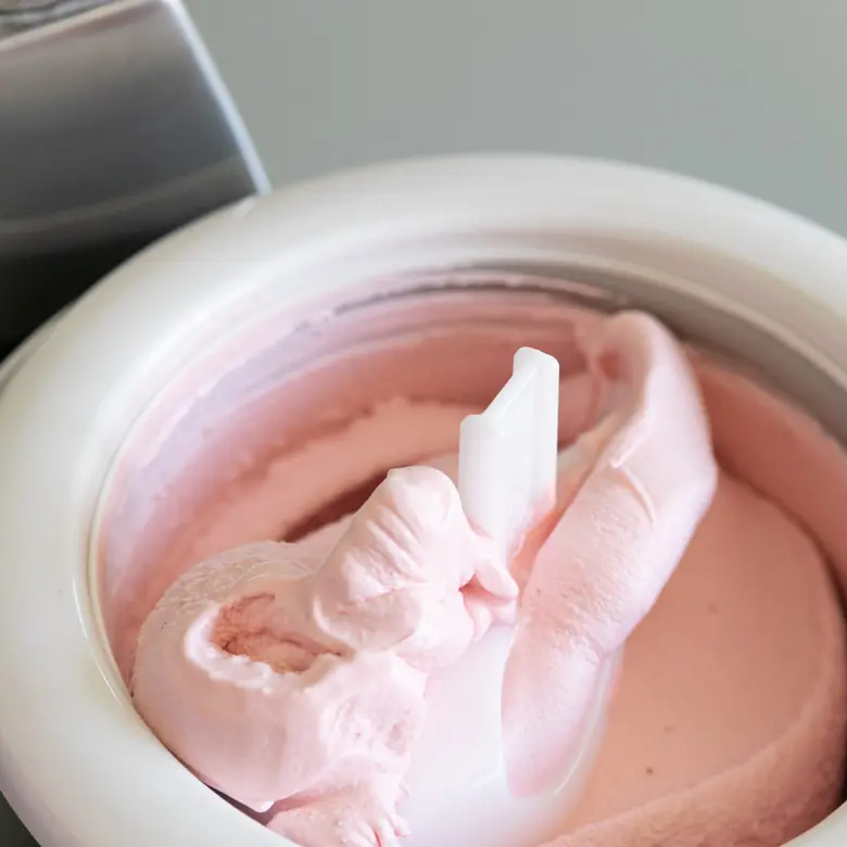 Vegan strawberry-cream ice cream