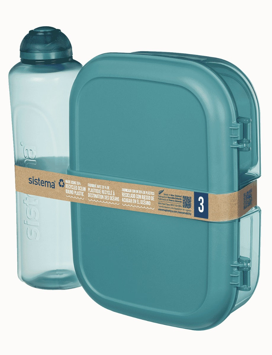 Sistema OBPP 1100ml Ribbon Lunch with Mini Bite & 480ml Swift Bottle Pack