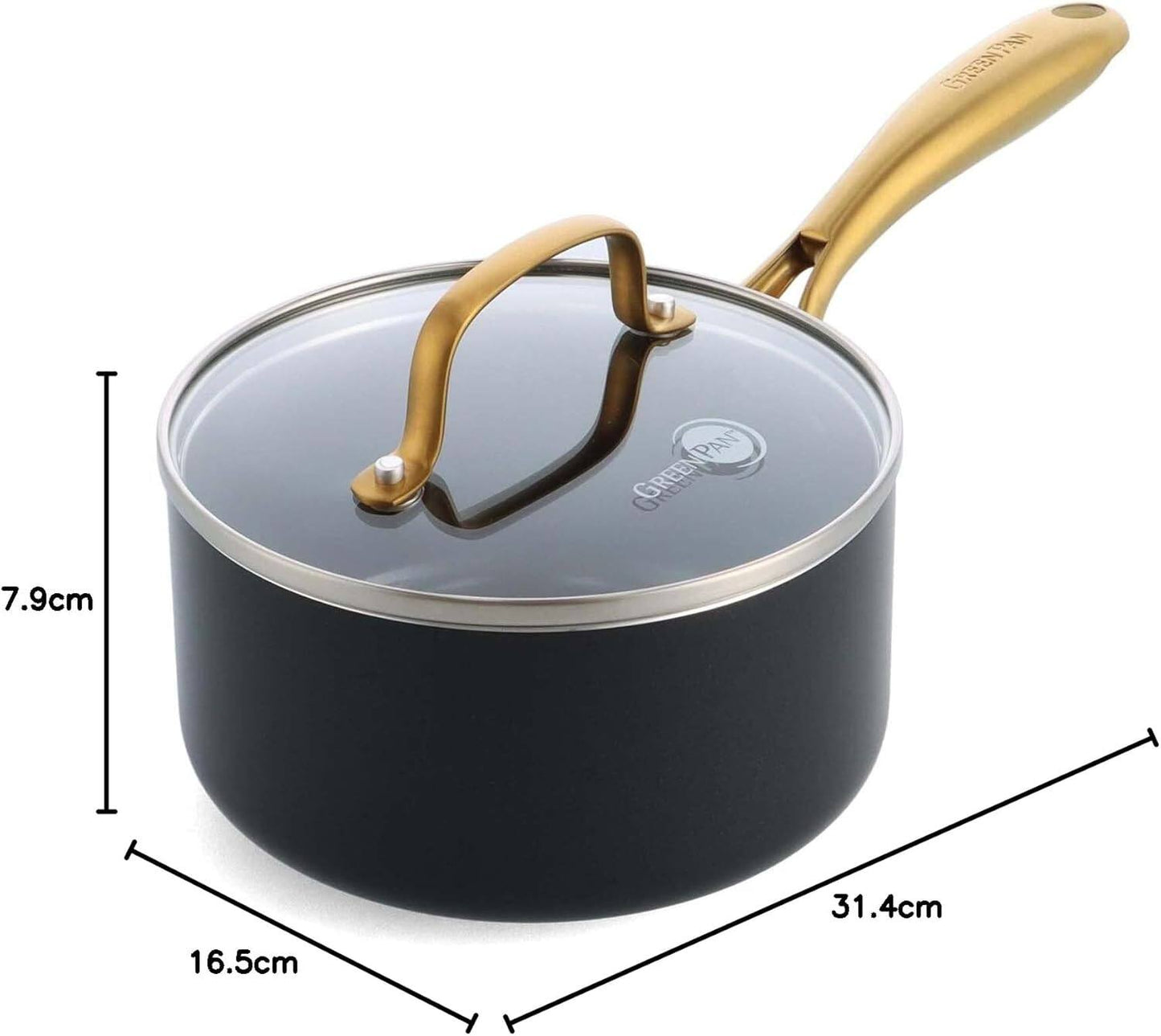 Greenpan Studio Saucepan With Lid 16cm/1.58L