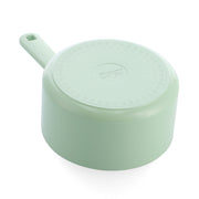 KitchenAid Pistachio Covered Saucepan 18cm/2.13L - Healthy Ceramic Non-Stick, Non-Toxic PFAS Free, Induction, All Stovetops