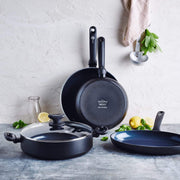 GreenPan Torino Black Open Frypan 24/30cm