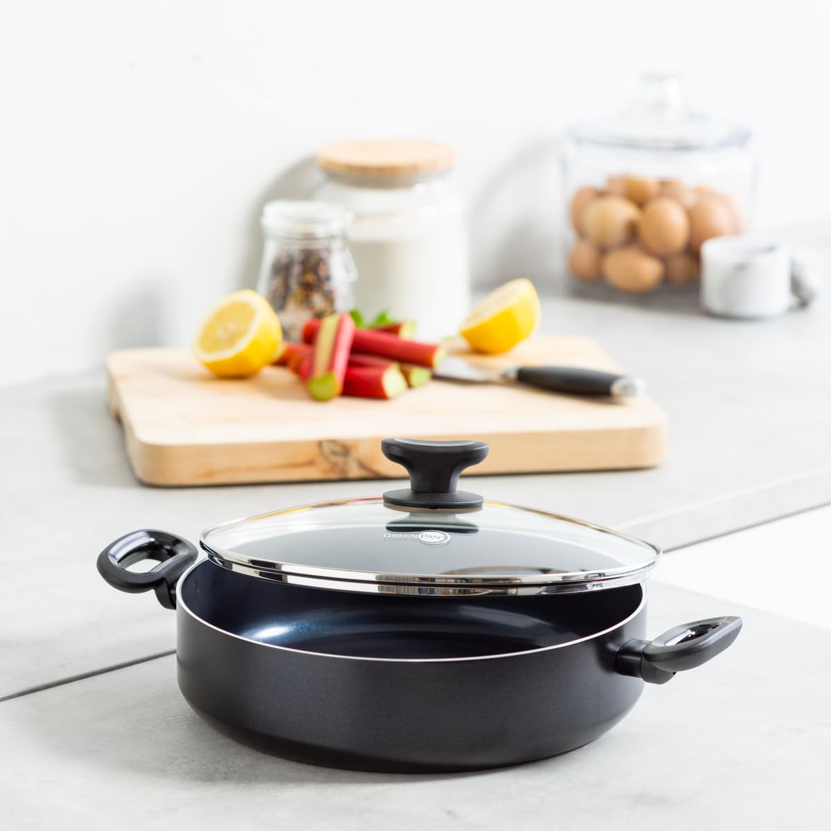 GreenPan Torino Black Covered Skillet 28cm