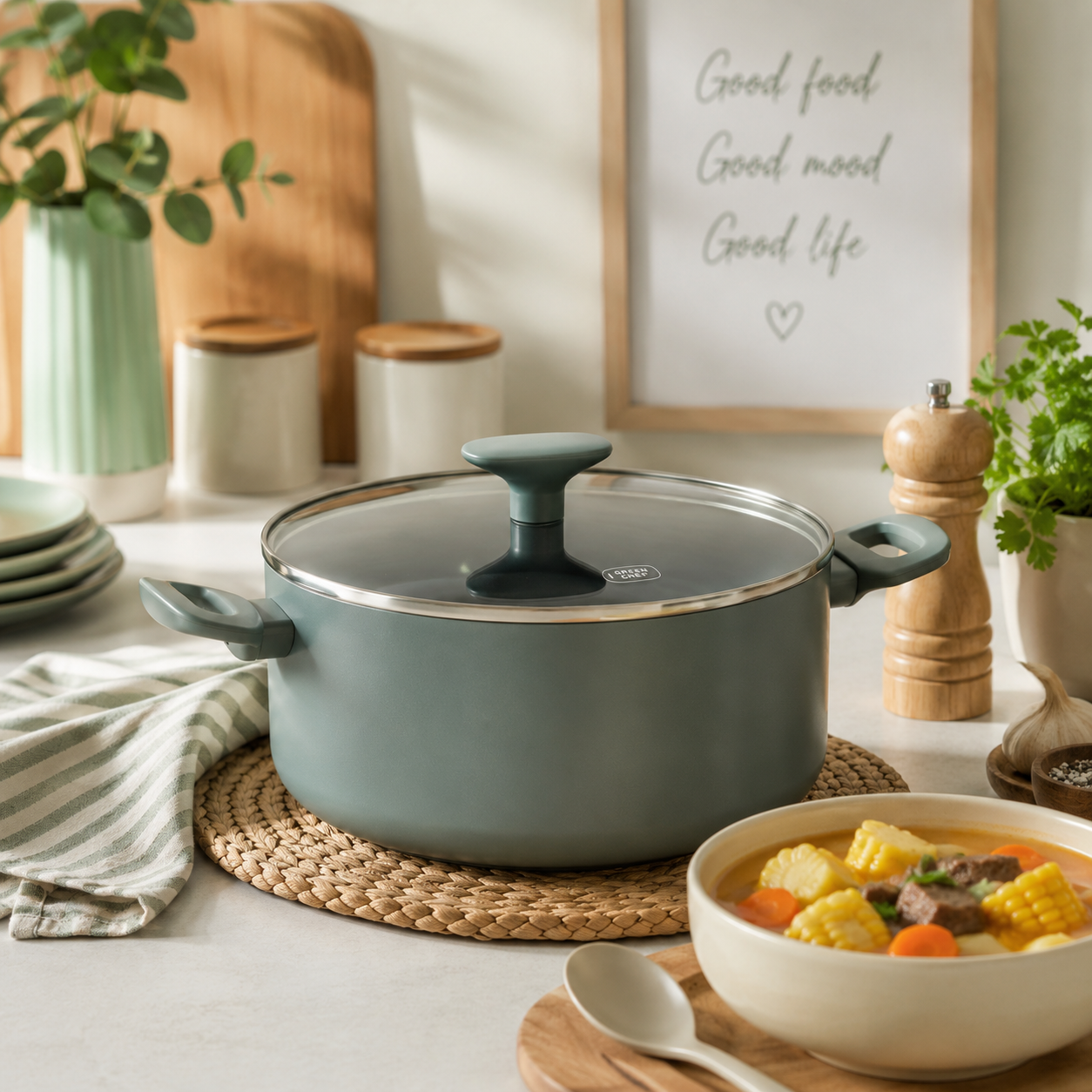 GreenChef Tones Covered Casserole 20/24cm