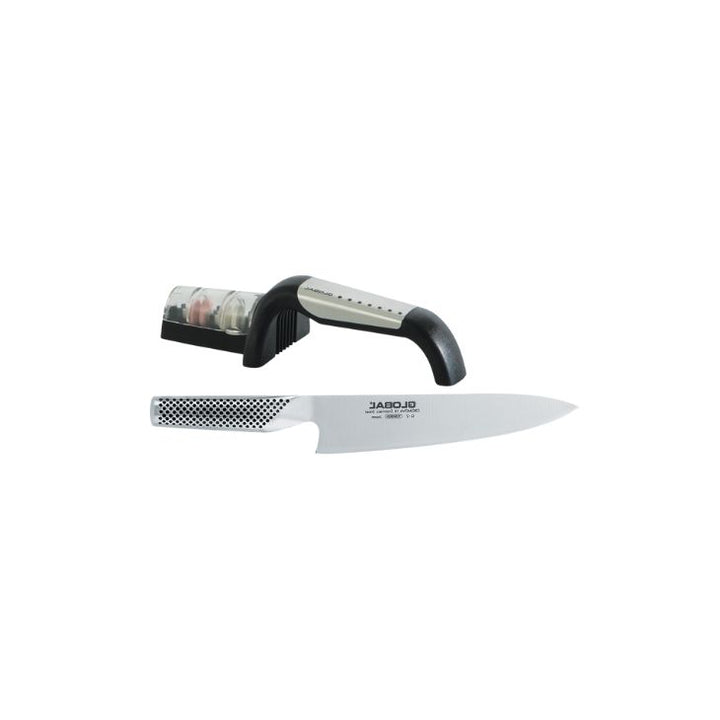 Global 2 Pices Starter Set (20C Cook's Knife & Sharpener)