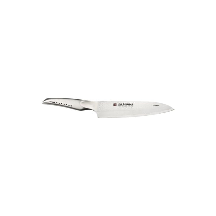 Global Sai Cook's Knife Hammer Finish 19cm