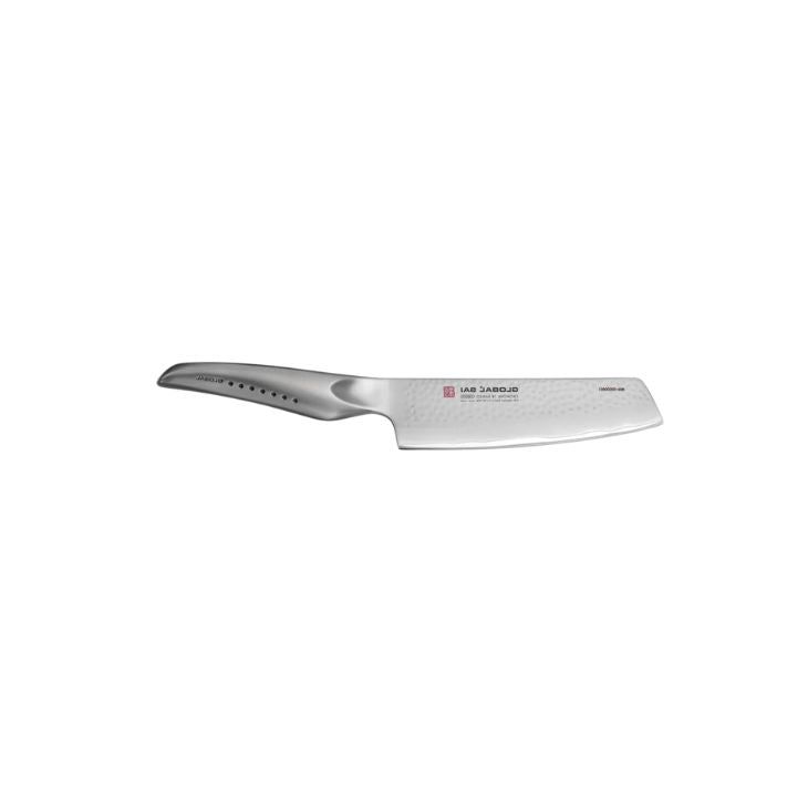 Global Sai Vegetable Knife with Hammer Finish 15cm