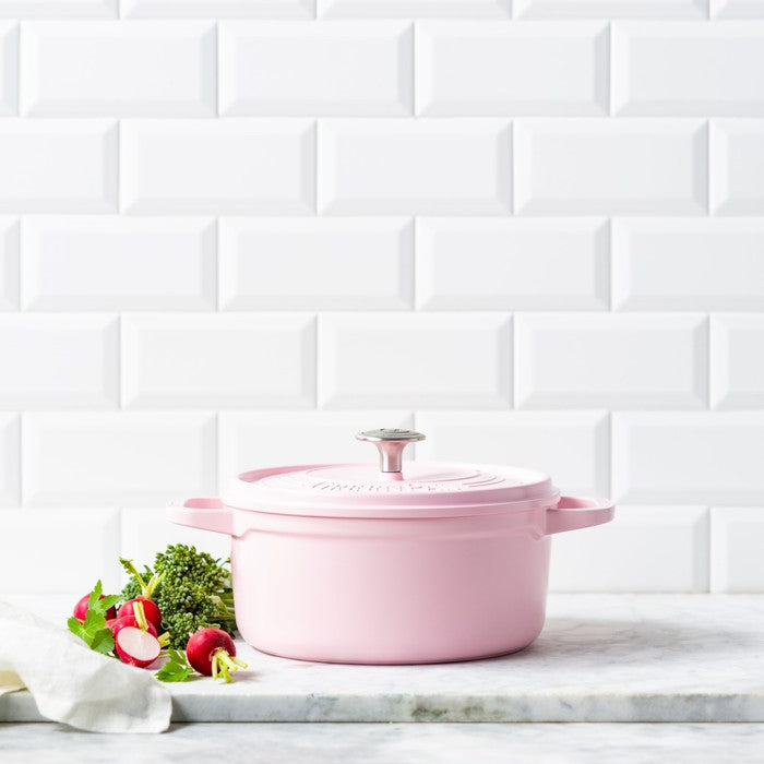 Greenpan Featherweights 22cm Casserole with Lid- Pink