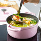 Greenpan Featherweights 22cm Casserole with Lid- Pink