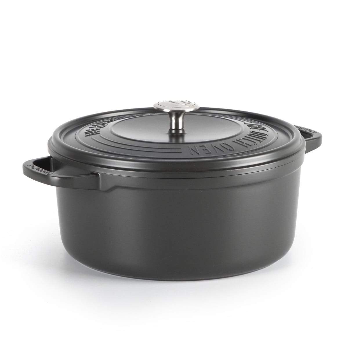 Greenpan Featherweights 24cm Casserole with Lid-Browny Black