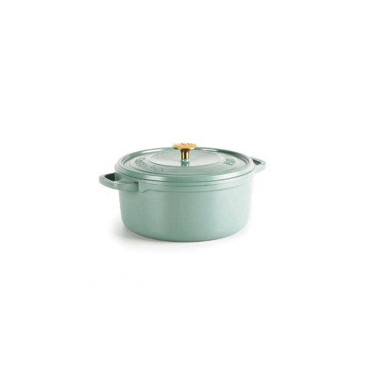 Greenpan Featherweights 24cm Casserole with Lid- Smokey Sky Blue