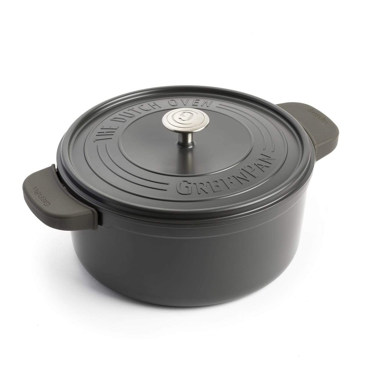 Greenpan Featherweights 28cm Casserole with Lid-Browny Black 2