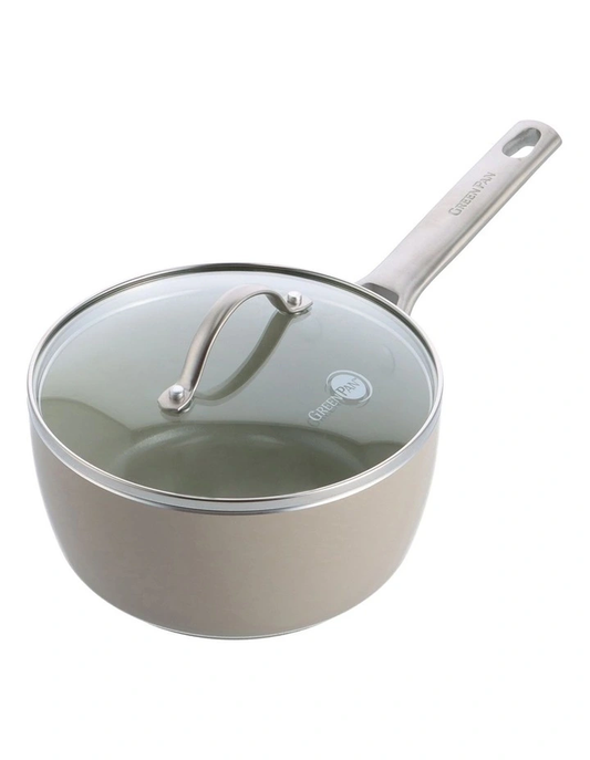 Greenpan Padova 18cm SaucePan- Taupe