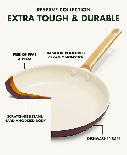 Greenpan Padova 18cm Saucepan-Chocolate Truffle