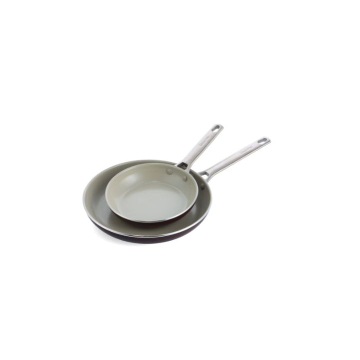 Greenpan Padova 20cm + 28cm Frying Pan- Chocolate Truffle