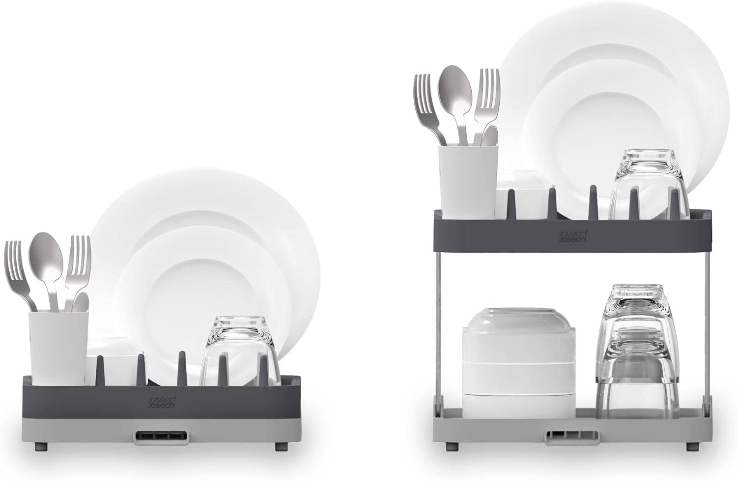 Joseph Joseph Duo 2-Tier Dish Rack Grey