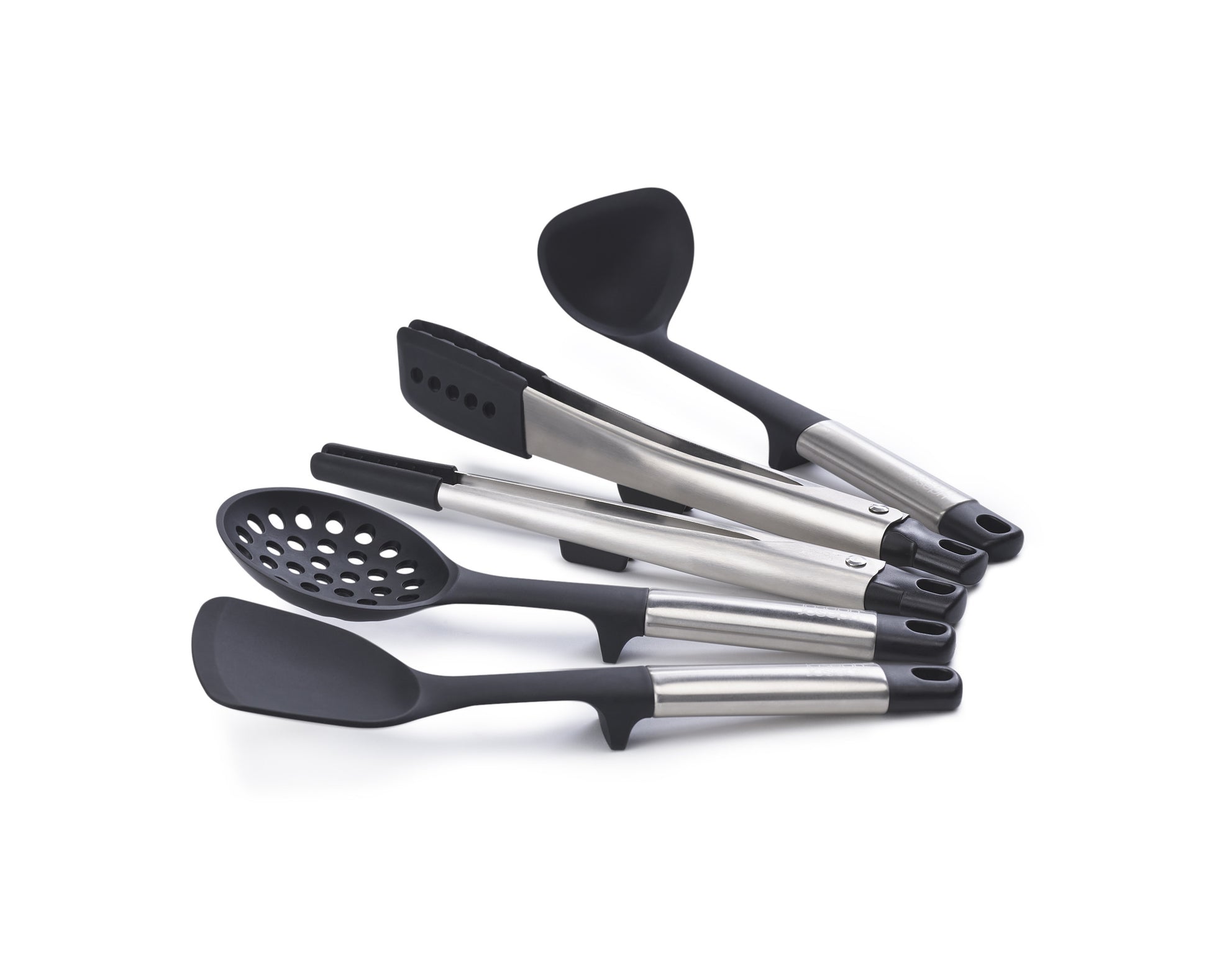 Joseph Joseph Elevate™ Fusion 5-piece Stainless-steel Utensil Set with Compact Stand