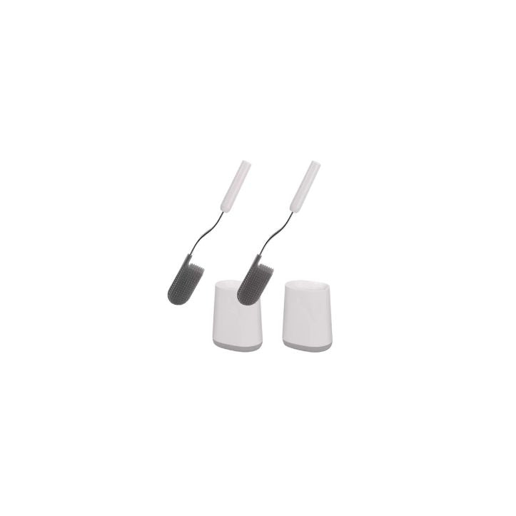 Joseph Joseph Flex Lite Toilet Brush 2-Pack (Grey)