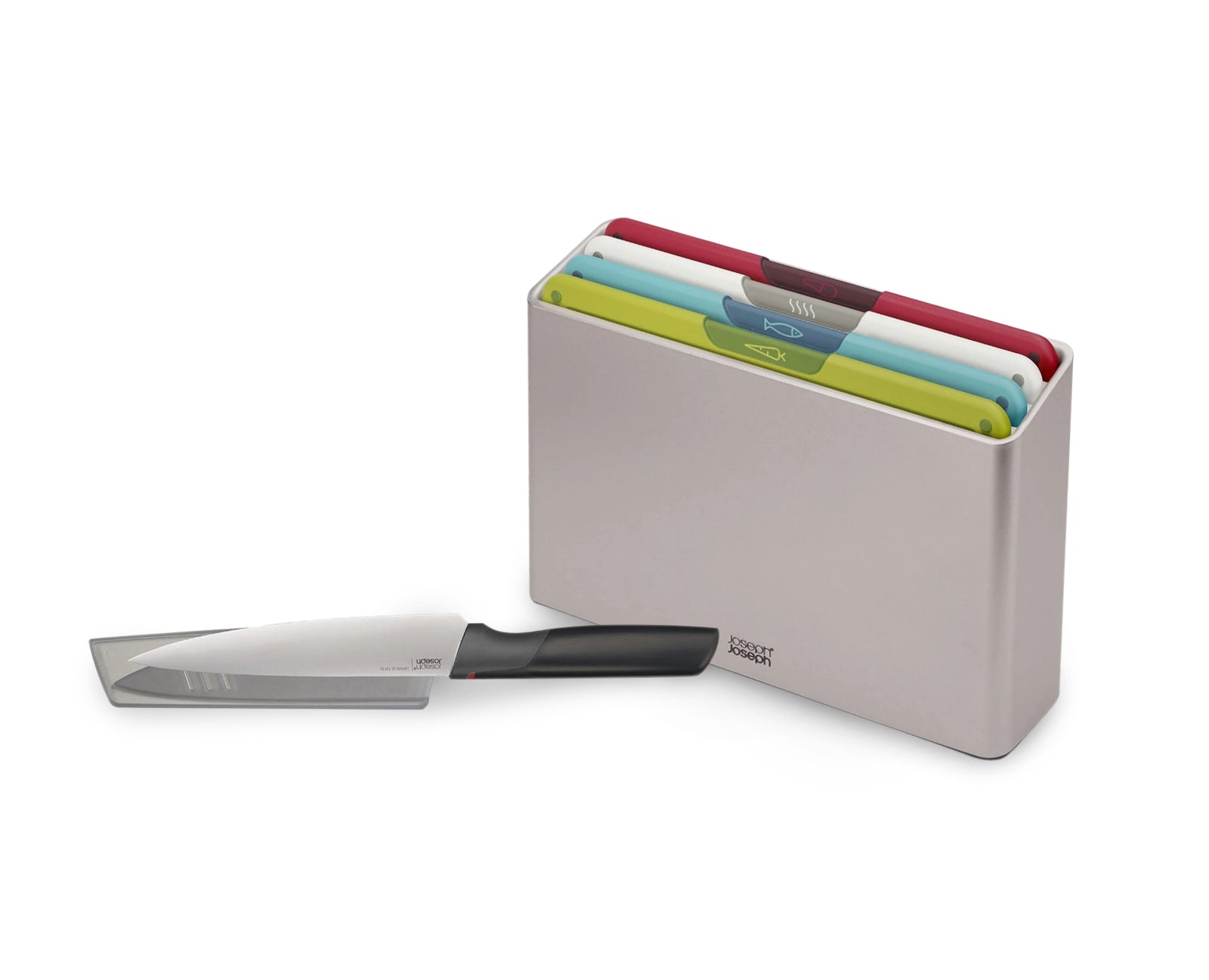 Joseph Joseph Folio Icon Chopping Board Set with Chef Knife (Multicolor-Regular)