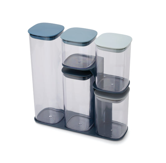 Joseph Joseph Podium™ 5-piece Blue Storage Container Set
