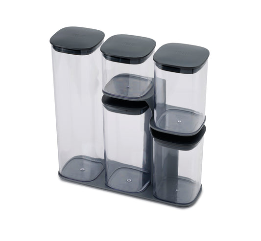 Joseph Joseph Podium™ 5-piece Grey Storage Container Set