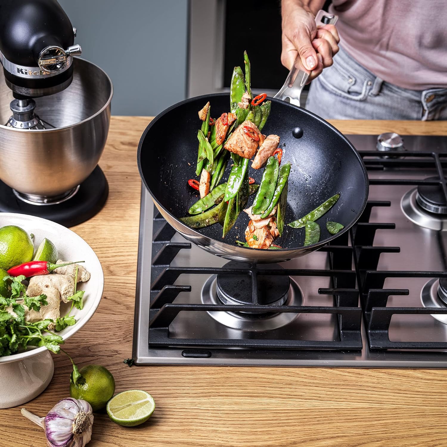 KitchenAid Stainless Steel Ceramic 28cm Wok