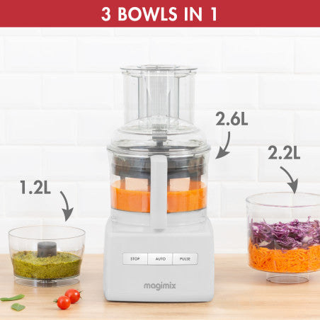 MAGIMIX CS 3200 COMPACT FOOD PROCESSOR- WHITE 8