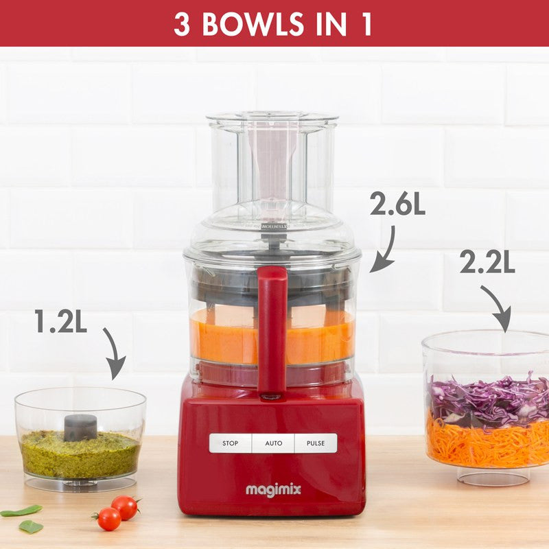 MAGIMIX CS 3200XL COMPACT FOOD PROCESSOR- RED 7