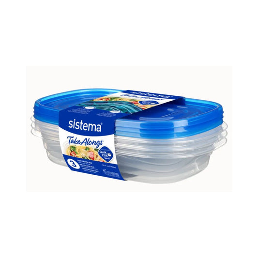 Sistema TAKEALONGS 950ML RECTANGLE 3PACK