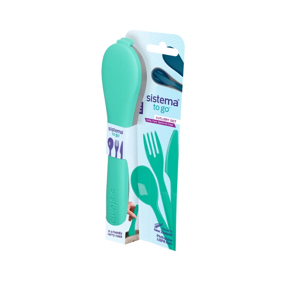 Sistema TO GO CUTLERY SET- minty teal