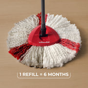 Vileda Easy Wring & Clean Turbo Spin Mop (with extra 2 mop heads)