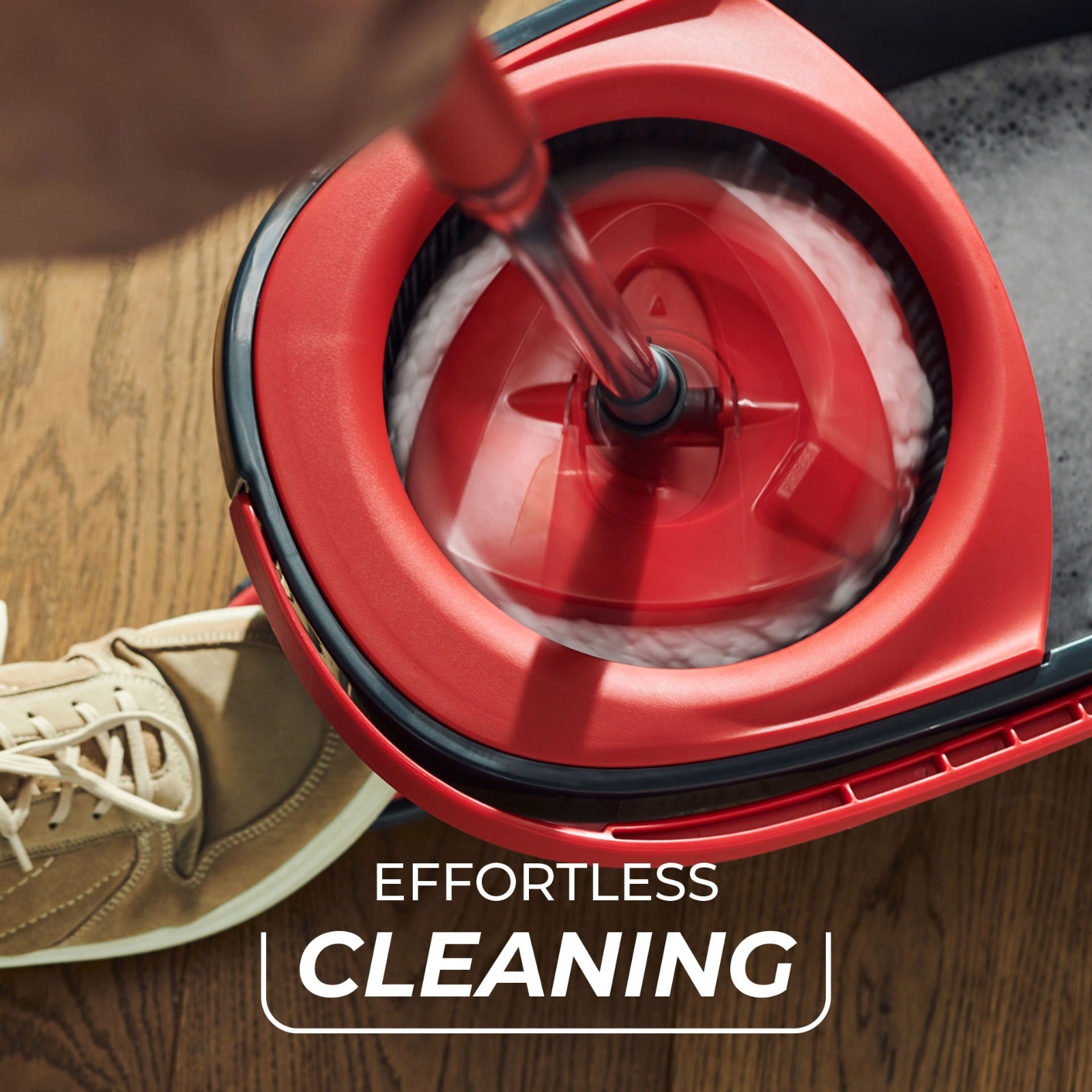 Vileda Easy Wring & Clean Turbo Spin Mop (with extra 2 mop heads)